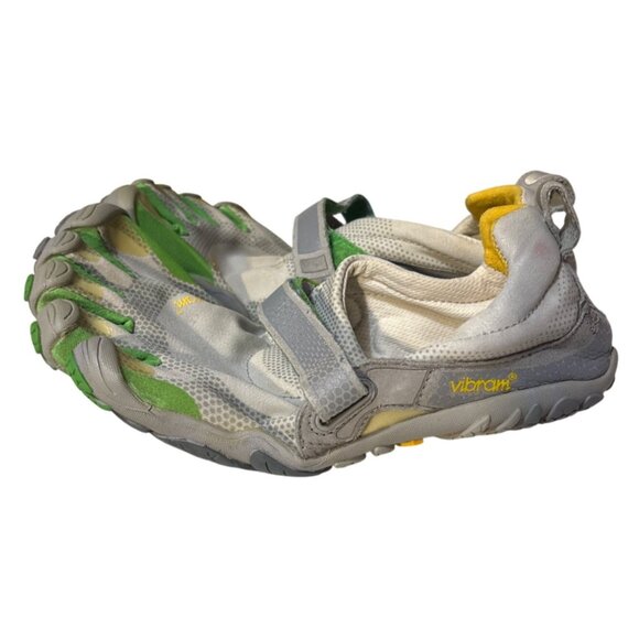 Vibram Five Fingers Athletic Toe Shoes Green & Gray 7-7.5 - Picture 1 of 8
